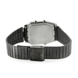 Casio Vintage Unisex Watch Analog-Digital Blue Dial With Black Stainless Steel Band, AQ-800EB-2ADF