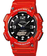 Casio, Men’s Watch Analog-Digital, Black Dial Red Resin Band,  AQ-S810WC-4AVDF