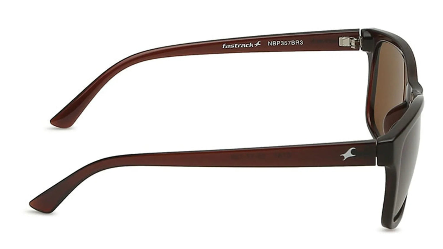 Fastrack Men's Wayfarer Sunglasses, Brown Lens, UV protected, P357BR3 - image 4