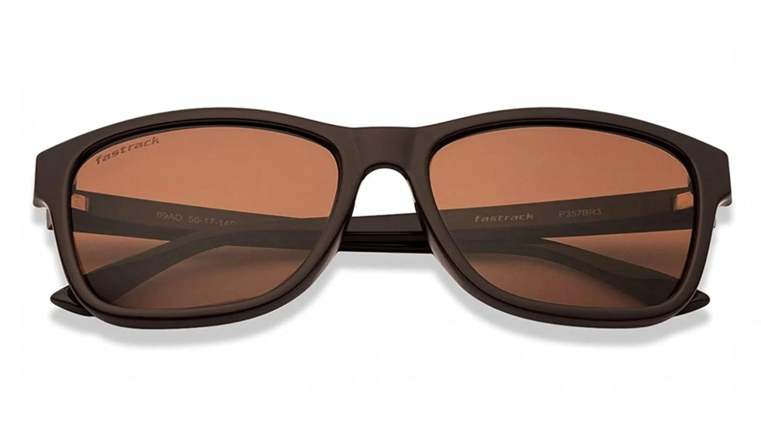 Fastrack Men's Wayfarer Sunglasses, Brown Lens, UV protected, P357BR3 - image 2
