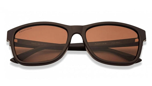 Fastrack Men's Wayfarer Sunglasses, Brown Lens, UV protected, P357BR3 - image 2