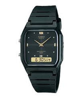 Casio, Men’s Watch Analog-Digital, Black Dial Black Resin Band, AW-48HE-1AVDF