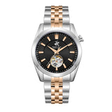 Beverly Hills Polo Club Men's Automatic Watch, Gun Black Dial  With Two Tone Metal Band, BP3816X.560