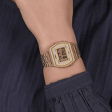 Casio Unisex watch, Gold Dial Gold Stainless Steel Strap, B640WGG-9DF