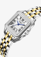 Lee Cooper Women's Analog Watch with Silver Dial and Silver/Gold Stainless Steel Band, LC08398.230