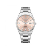 Lee Cooper Men's Analog Watch Beige Dial With Silver Metal Band,LC08262.310