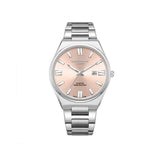 Lee Cooper Men's  Analog Watch Beige Dial With Silver Metal Band,LC08262.310