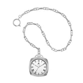 Beverly Hills Polo Club Men's Pocket Watch Analog Silver Dial with Silver Stainless Steel Band, BP3756X.330