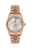 Beverly Hills Polo Club Women's Watch Analog White Dial with Rose Gold Stainless Steel Band, BP3169C.420