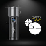 Mr. Light  Rechargeable Flashlight 2.3-1060 Lumens with Telescopic Zoom Function, BAZOOKA23