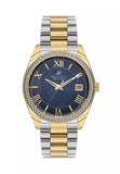 Beverly Hills Polo Club Women's Watch, Analog, Blue Dial, Silver & Gold Stainless Steel Strap, BP3592C.290