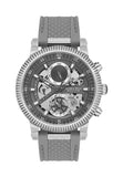 Beverly Hills Polo Club Men's Watch, Analog, Silver Dial, Grey Rubber Strap, BP3555X.075