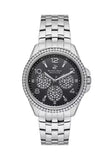 Beverly Hills Polo Club Women's Watch, Analog, Black Dial, Silver Stainless Steel Strap, BP3572C.350
