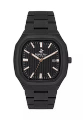 Beverly Hills Polo Club Men's Watch, Analog, Black Dial, Black Stainless Steel Strap, BP3547X.650