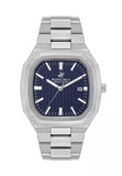 Beverly Hills Polo Club Men's Watch, Analog, Blue Dial, Silver Stainless Steel Strap, BP3547X.390