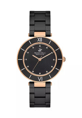 Beverly Hills Polo Club Women's Watch, Analog, Black Dial, Black Stainless Steel Strap, BP3586X.450