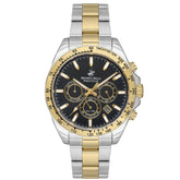 Beverly Hills Polo Club Men's Multifunction Watch Black Dial with Two Tone Stainless Steel Band, BP3127X.251