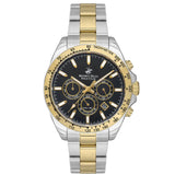 Beverly Hills Polo Club Men's Multifunction Watch Black Dial with Two Tone Stainless Steel Band, BP3127X.251