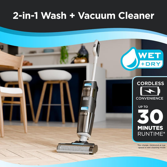 Black & Decker 2 in 1 Wet & Dry Stick Vacuum, VW252BR Vacuum Cleaner BL-VW252BR