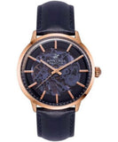 Beverly Hills Polo Club Men's Watch, Analog, Blue Dial, Blue Leather Strap, BP3054X.499