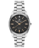 Beverly Hills Polo Club Women's Watch, Analog, Black Dial,Silver Stainless Steel Strap, BP3200C.360