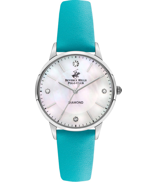 Beverly Hills Polo Club, Men's, Analog Watch, White Dial, with Leather Band, BH-BP3392C.320