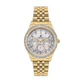 Beverly Hills Polo Club Women's Watch, Analog, Silver Dial, Gold Stainless Steel Strap, BP3563X.120