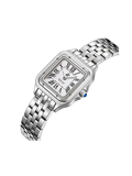 Beverly Hills Polo Club Women's Analog Watch with Silver Dial and Silver Stainless Steel Band, BP3755C.330