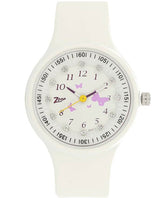 Zoop Kid's Watch Collection, White Dial White Plastic Band, 4038PP02