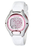 Casio Women's Watch Digital, Pink Dial White Resin Strap, LW-200-7AVDF product image