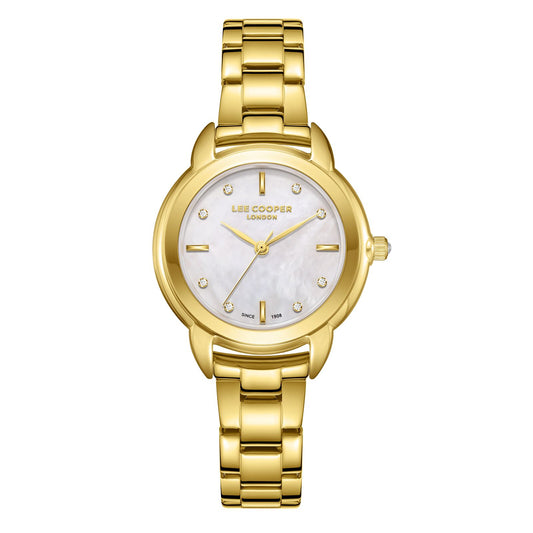 Lee Cooper, Men's, Analog Watch, Gold Dial, with Stainless Steel Band, LE-LC08024.120