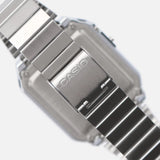 Casio Vinatge Unisex Watch Digital White Dial With Silver Stainless Steel Band, CA-500WE-7BDF