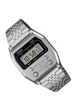 Casio Unisex Watch Retro Design Vintage Collection, Silver Dial Silver Stainless Steel Strap, A1100D-1DF
