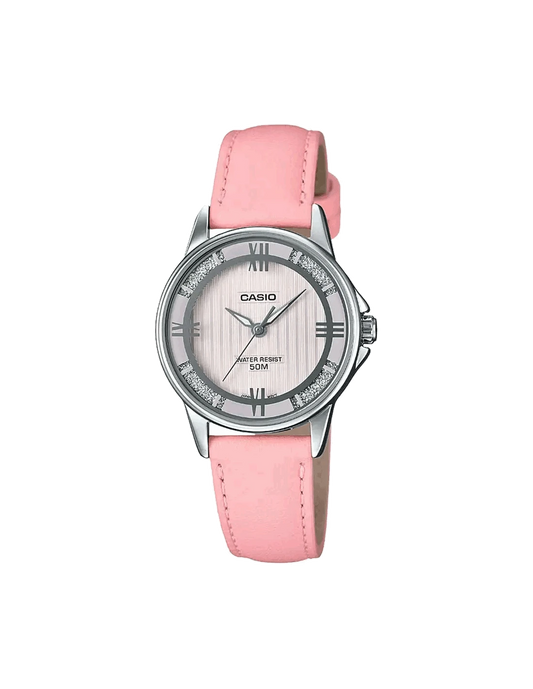 Casio men analog watch, multicolor dial with comfortable strap, model CS-LTP-1391L-4A2VD, Bahrain