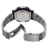Casio Men's Watch Sport Collection Digital, Black Dial Silver Stainless Steel Strap, AE-1100WD-1AVDF