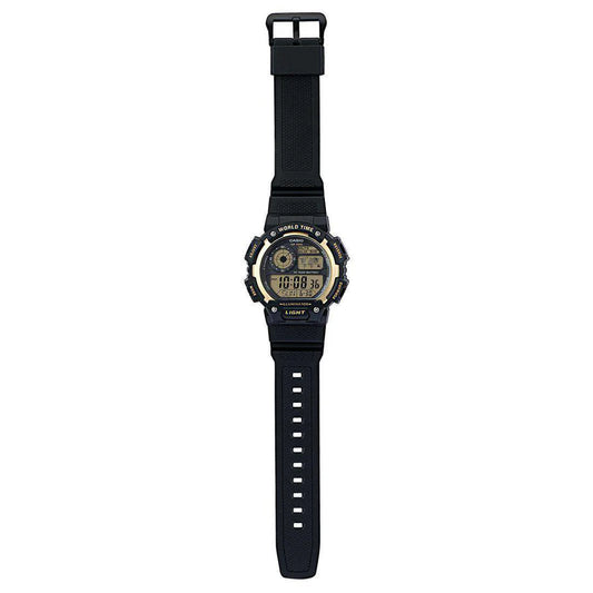 Casio Men's Watch Digital, Black Dial Black Resin Strap, AE-1400WH-9AVDF
