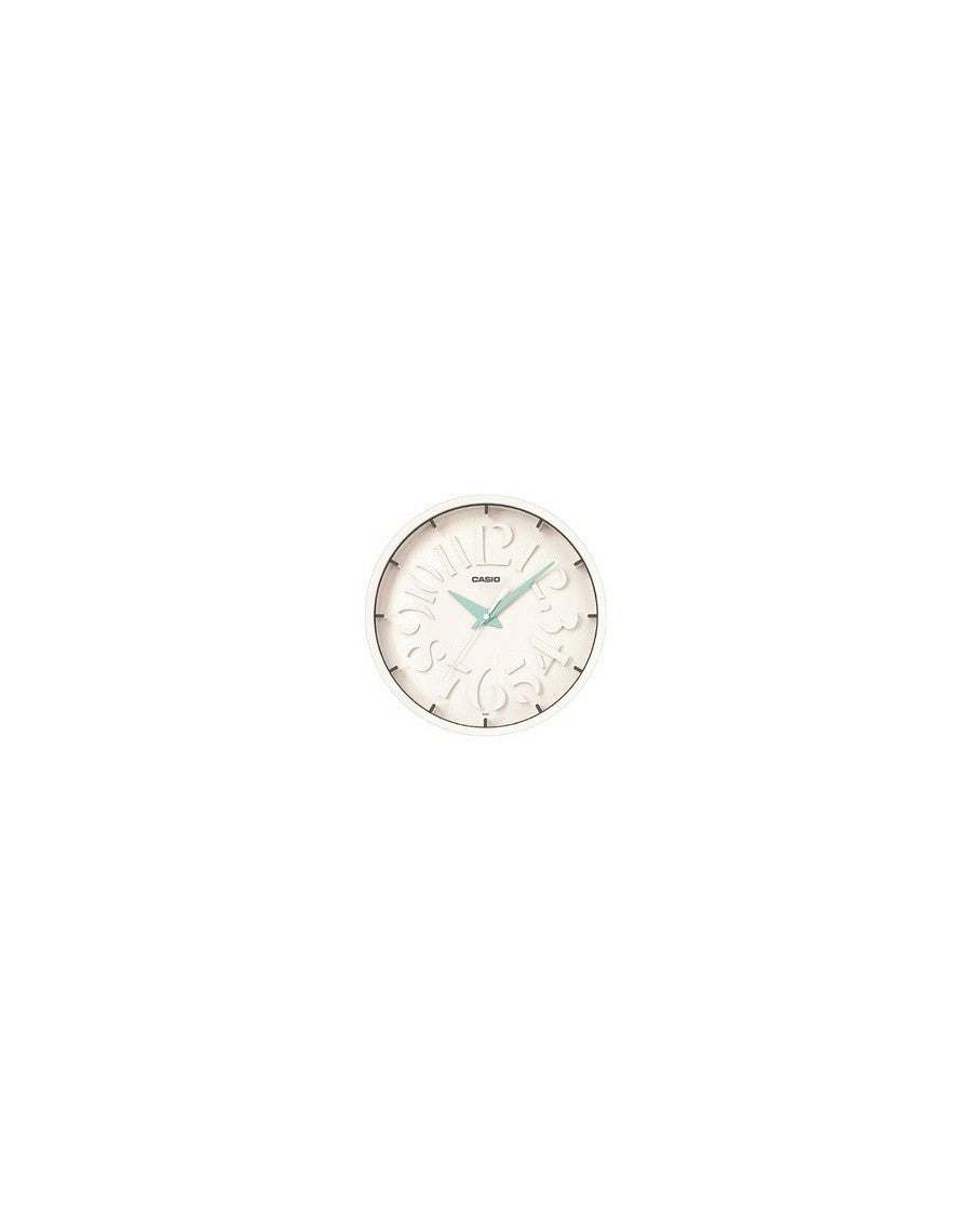 Casio Clock CS-IQ-64-2DF white dial clock