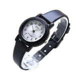 Casio Women's Watch Analog, White Dial Black Resin Strap, LQ-139AMV-7B3LD