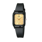 Casio, Women's Watch Analog, Gold Dial Black Resin Band, LQ-142E-9ADF product image