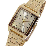 Casio Women's Watch Analog, Champagne Dial Gold Stainless Steel Strap, LTP-V007G-9EUDF