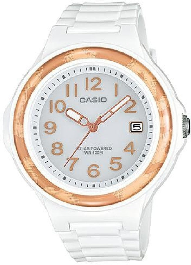 Casio, Women’s Watch Analog, White Dial White Resin Band, LX-S700H-7B3VDF