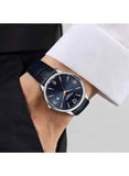 Lee Cooper Men's Analog Watch with Dark Blue Dial and Dark Blue Leather Band, LC08379.399
