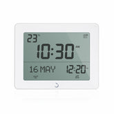 Alfajr Digital Desk Islamic Prayer Clock White With Multiple Azan Sound And Prayer Times, CF-19W