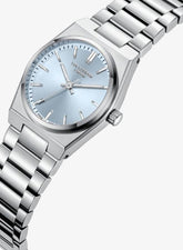 Lee Cooper Women's Analog Watch with Blue Dial and Stainless Steel Band, LC08362.300