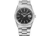 Lee Cooper Men's Date Analog Watch with Gunmetal Black Dial and Stainless Steel Band, LC08374.350