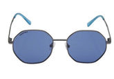 Fastrack Women's Round Sunglasses, Blue Lens, UV protected, M274BL1
