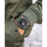 G-Shock Men's Watch Analog & Digital Combo, Black Dial Green Resin Band,GA-2110SU-3ADR