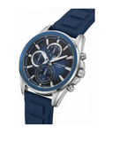 Lee Cooper Men's Multifunction Watch with Dark Blue Dial and Dark Blue Silicone Band, LC08387.399