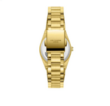 Lee Cooper Women's Analog Watch with Silver Dial and Gold Stainless Steel Band, LC08375.130