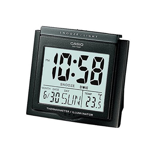 Casio Clock CS-DQ-750F-1DF black dial clock